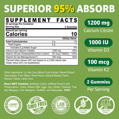 Nextdia calcium citrate gummies in mango flavor for daily bone support.