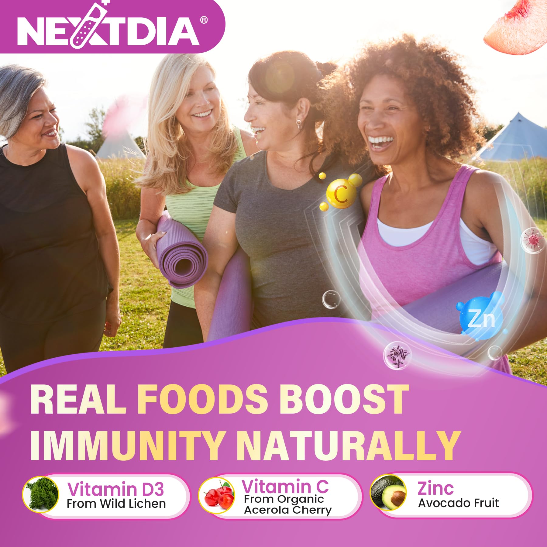 Nextdia CoQ10 energy and cellular vitality graphic