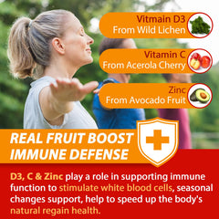 Nextdia daily immune blend ingredients close-up, plant-based support options