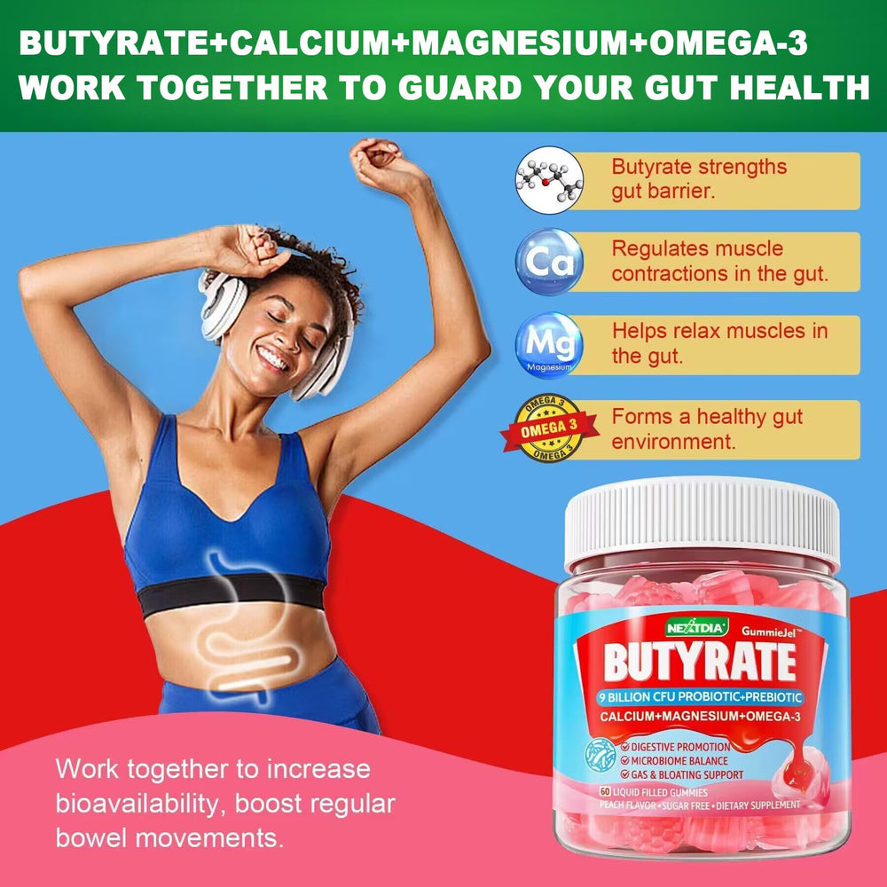 Nextdia inulin-psyllium-husk fiber gummies depicting prebiotic fiber in action