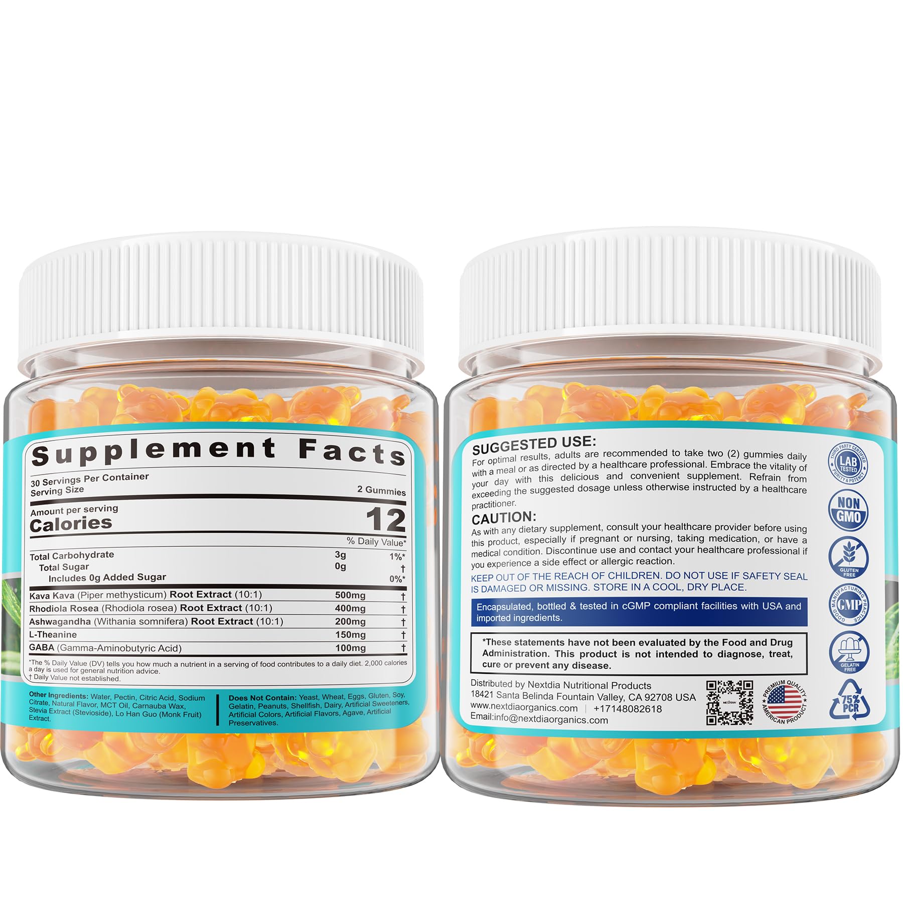 Nextdia calm moment with gummies for daily balance.