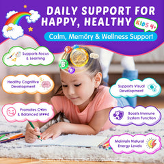Nextdia Kids Brain Gummies neural-network-focus supports learning-ready clarity during homework.