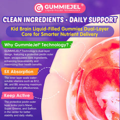 Nextdia Kids Brain Gummies vegan sugar-free formula.