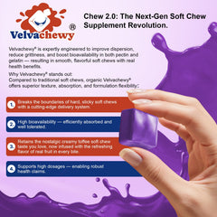 Nextdia Kids Calcium Soft Chews designed with Velvachewy 2.0 texture