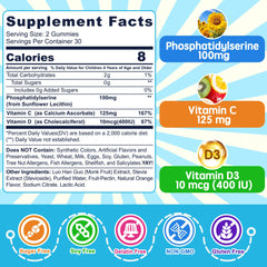 Nextdia kids focus gummies close-up showing fruity chewables for easy daily use