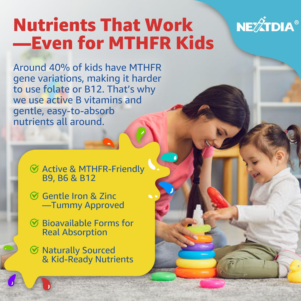 Nextdia Kids Multivitamin Gummies algae Omega-3 icon illustrating EPA/DHA support for growing minds.