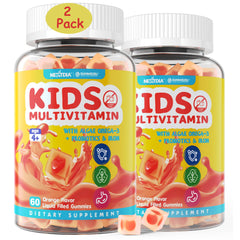 Nextdia Kids Multivitamin Gummies label highlighting complete nutrient support for growth
