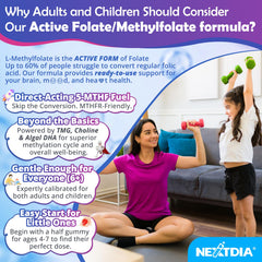 Nextdia L-Methylfolate gummies berry flavor close-up invites easy daily use.