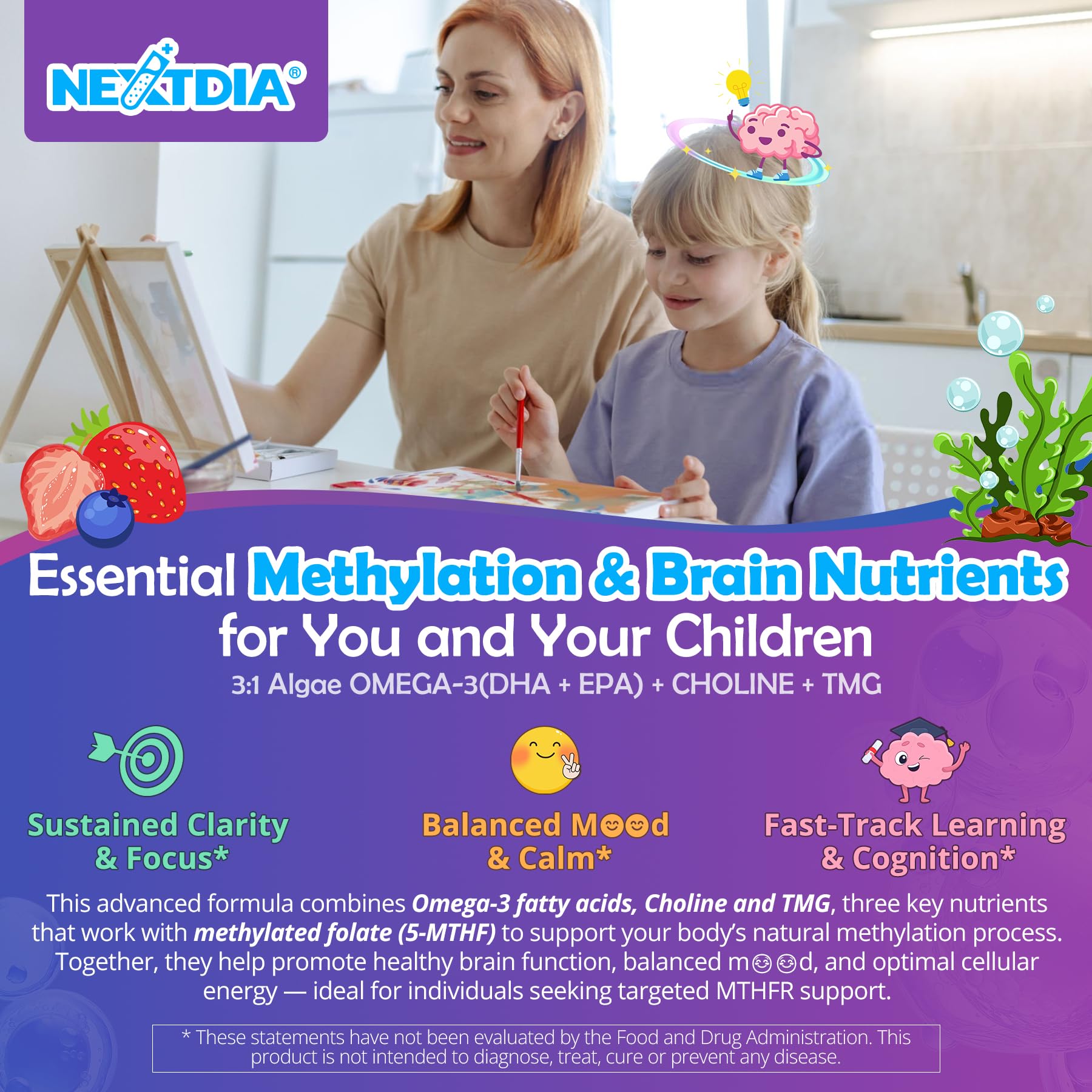 Back-of-label nutrition facts highlighting sugar-free formula.