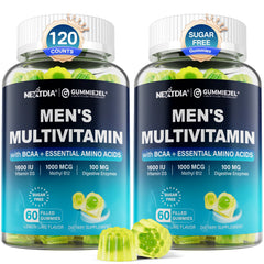 Nextdia men's multivitamin gummies bottle with complete daily support for energy and immunity.