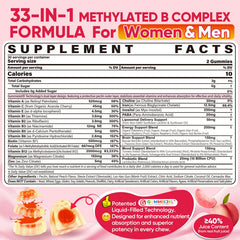 Nextdia methylated B-complex gummies closeup with chewy texture