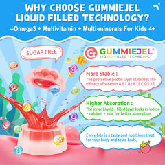 Nextdia Omega 3 kids gummies 2-pack packaging for on-the-go