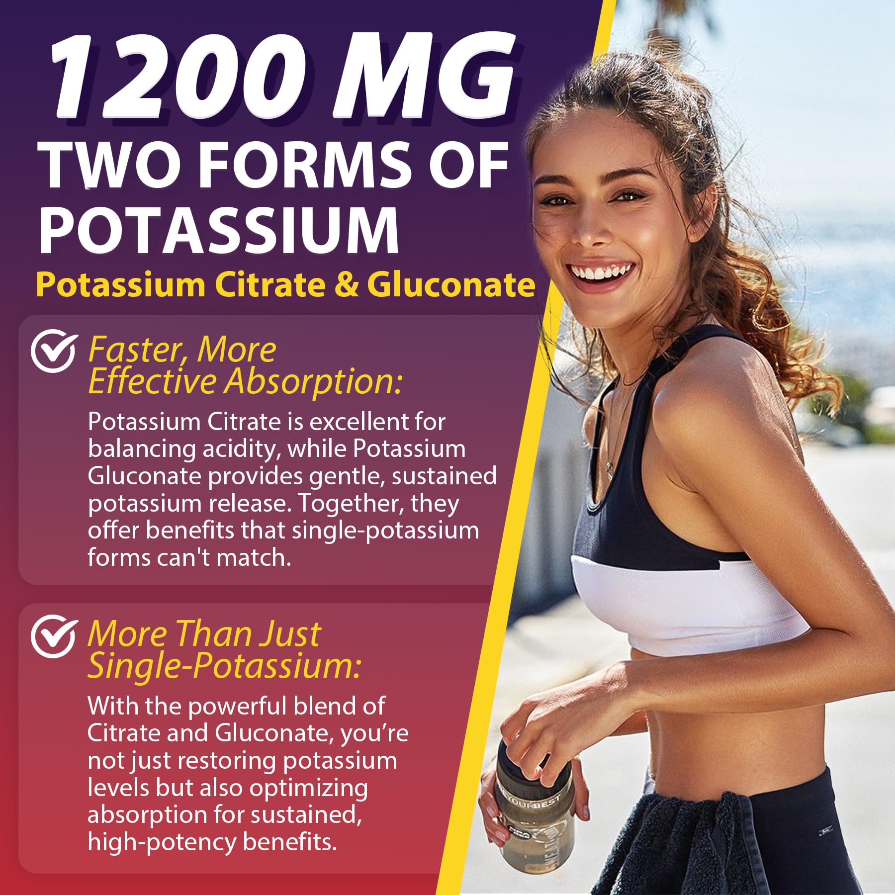 Nextdia potassium gummies with a multivitamin blend for daily energy and focus