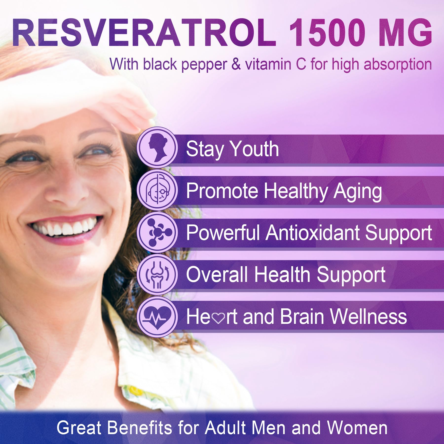 Two-bottle Nextdia Resveratrol Gummies pack for multi-week supply
