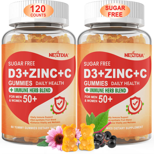 Nextdia sugarfree vitamin gummies pour, convenient daily immune support