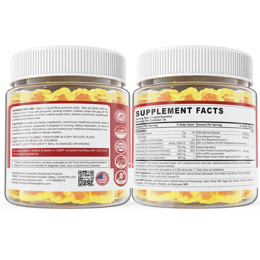 Nextdia vegan, non-GMO gummies with no added sugar