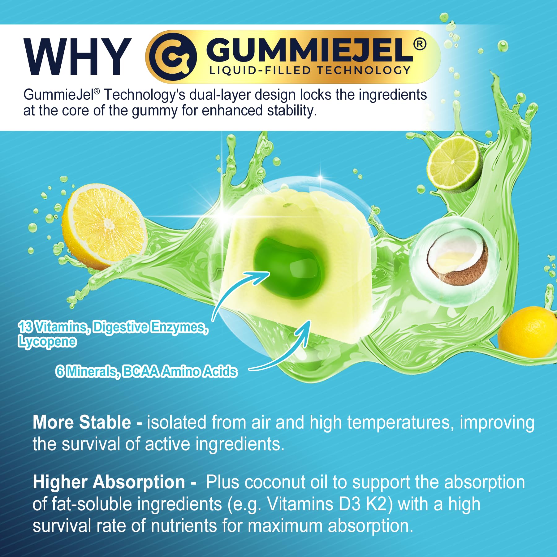 Nextdia vegan sugar-free gummies display a guilt-free daily supplement option.