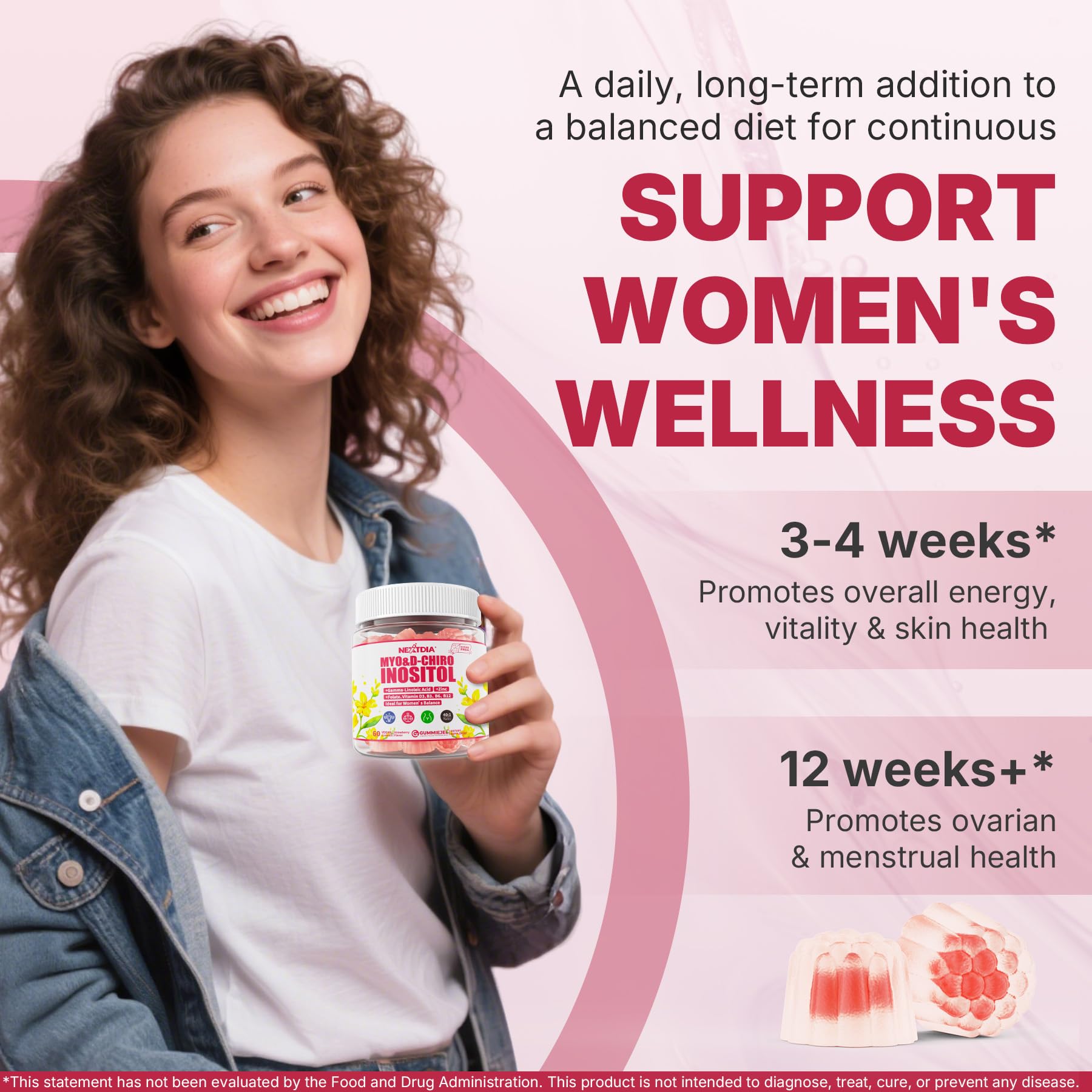 Nextdia Vitamin D3 B12 Zinc blend showcases essential nutrients for vitality.