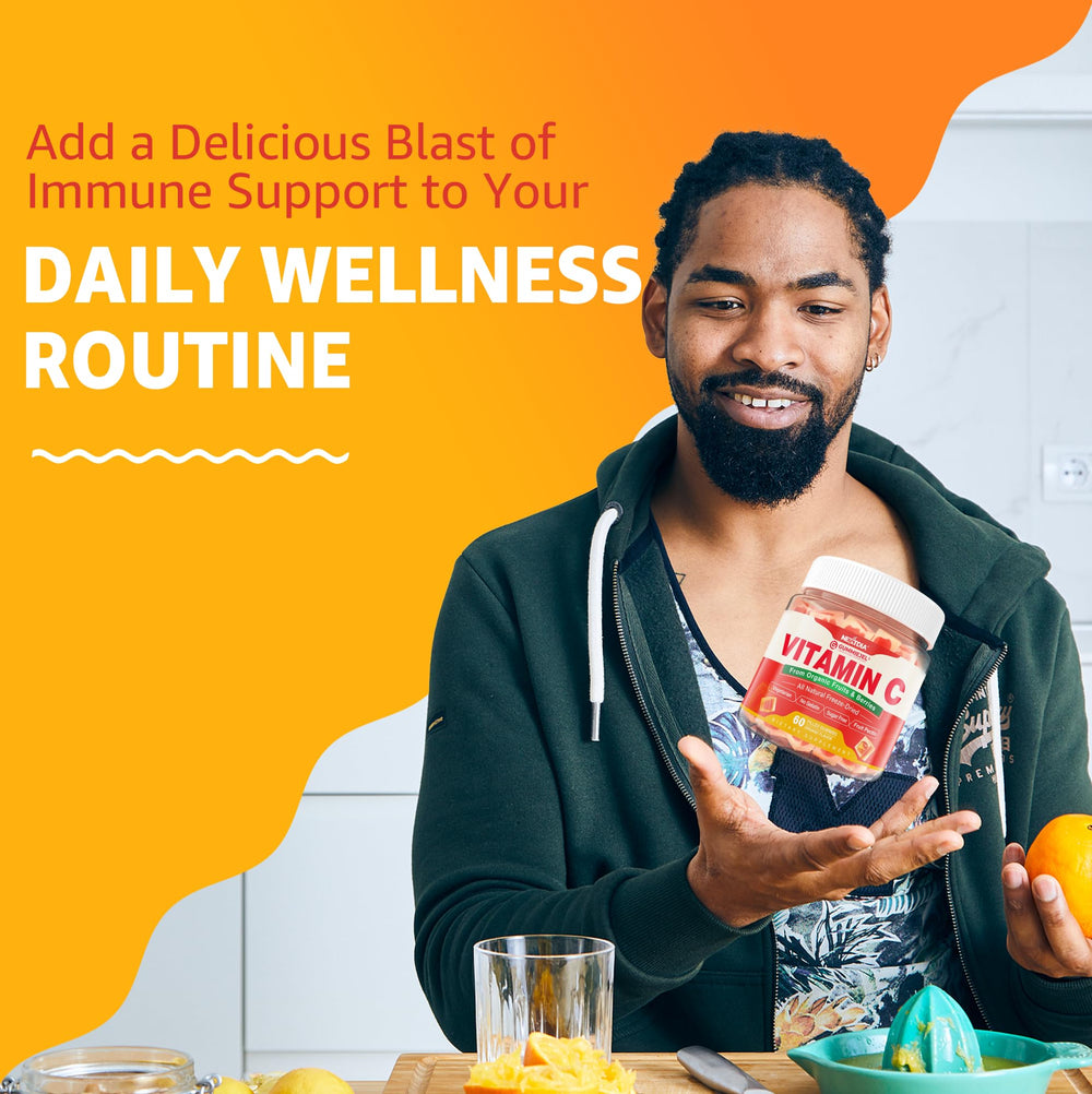 Sugar free Nextdia Vitamin C Gummies outer label highlight