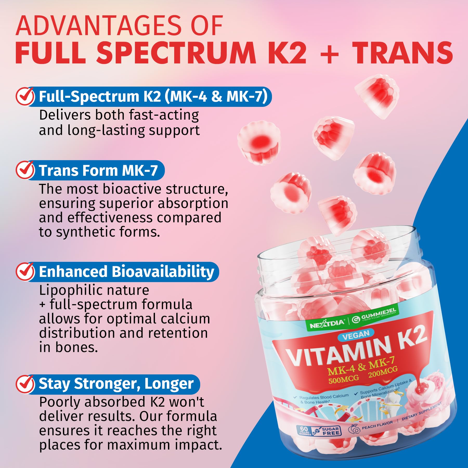 Graphic illustrating calcium absorption and bone support.