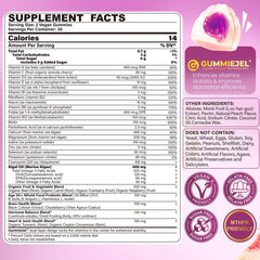 Nextdia gummies close-up showing dual-layer design for absorption