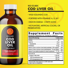 NGL cod liver oil natural vitamins A, D, and E boost everyday wellness