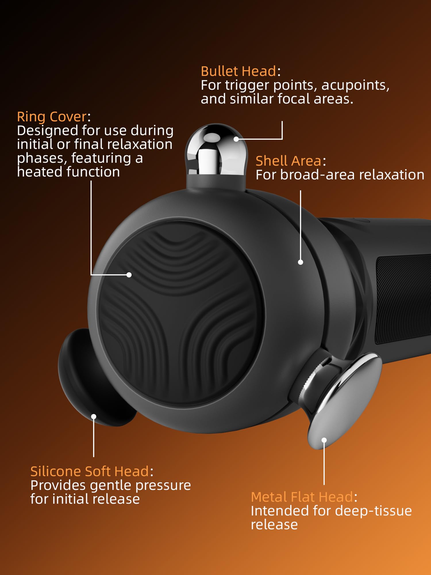 NHO Massage Gun whisper-quiet operation in use