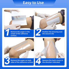 Niceful post-surgical shower shield keeps wounds dry and protected after surgery.