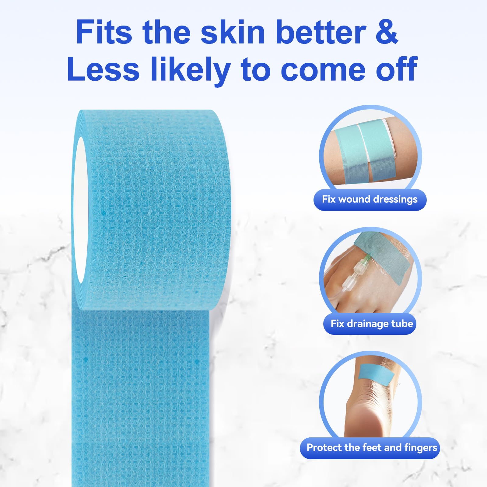 Niceful silicone medical tape is breathable to prevent skin stuffiness under dressings.
