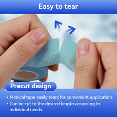 Niceful silicone medical tape tears easily by hand for quick dressing changes.