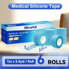 Niceful silicone medical tape delivers pain-free removal with a latex-free, skin-friendly adhesive.