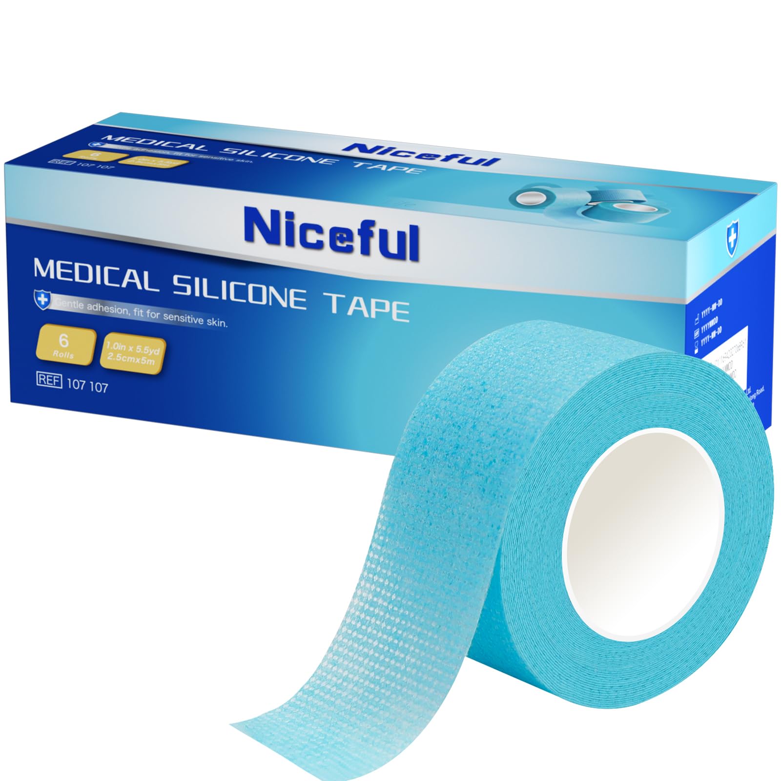 Niceful silicone medical tape with soft material offers gentle skin comfort during wound care.