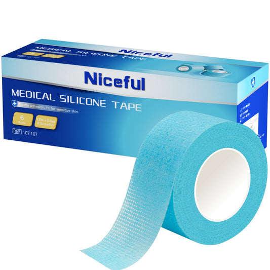Niceful silicone medical tape with soft material offers gentle skin comfort during wound care.