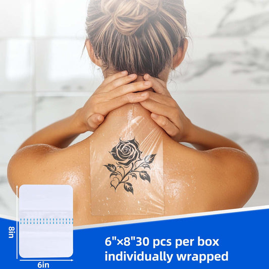 Niceful transparent film dressing closeup highlights the gentle skin-friendly adhesive.