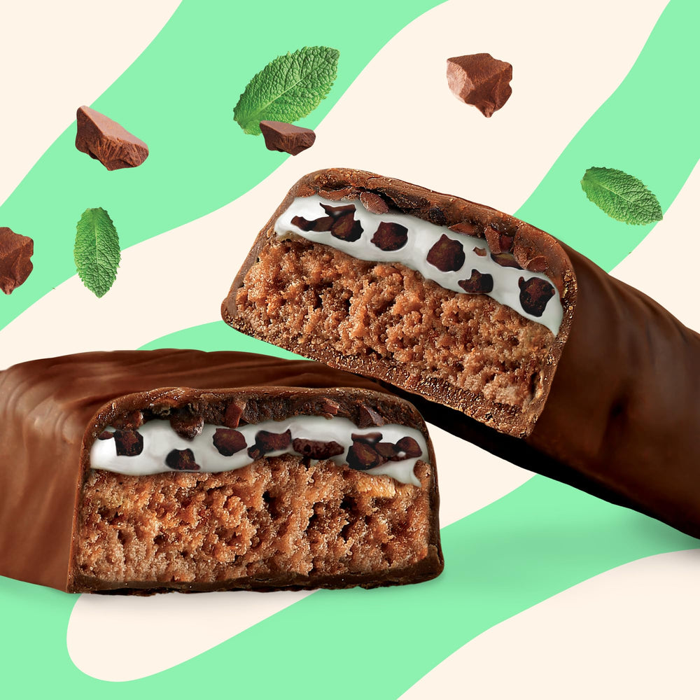 NICK'S Mint Chocolate snack idea shown as quick bite during a break.