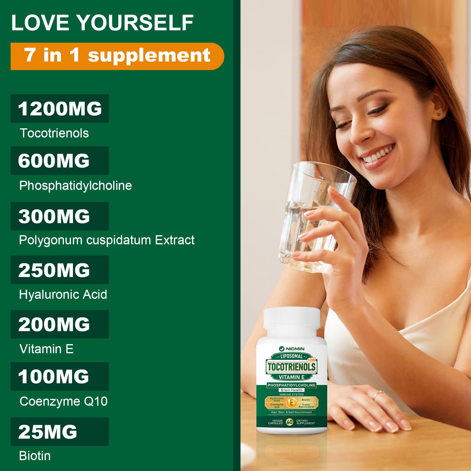 NICMIN packaging box image emphasizing purity and non-GMO ingredients