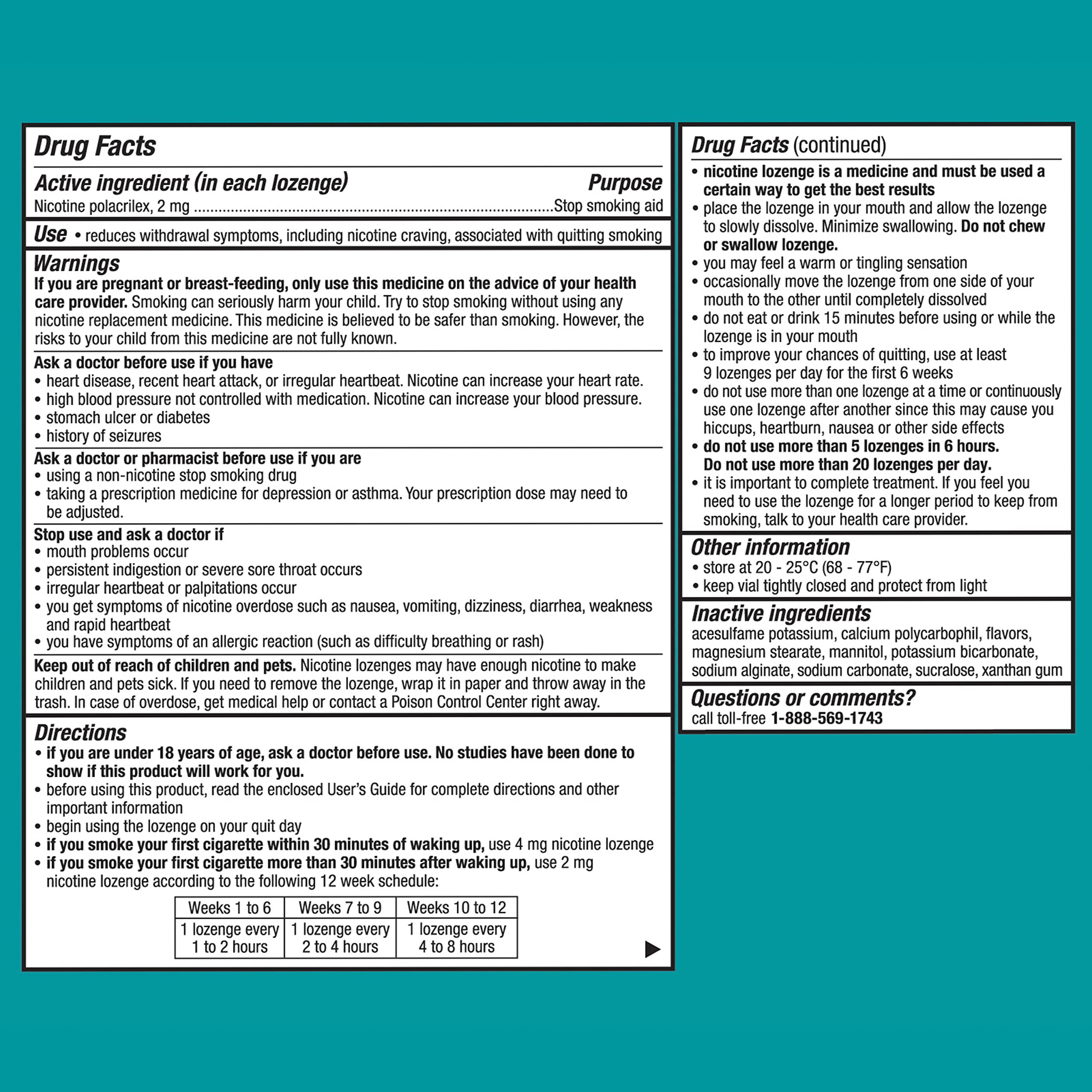 81-count container supports a structured quit program with behavioral support.