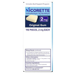 Nicorette 2 mg gum strong cravings management with quick chewing
