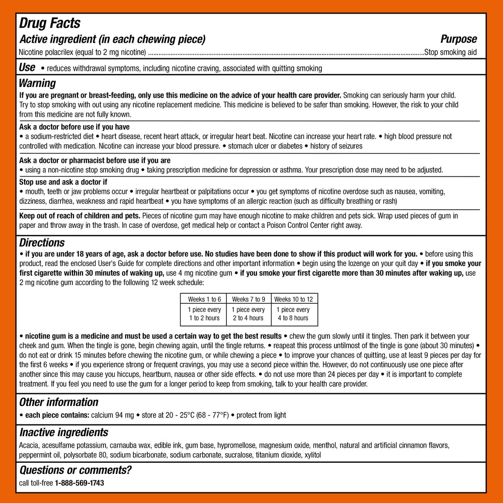 Nicorette Cinnamon Surge morning-use image supports first cigarette timing.