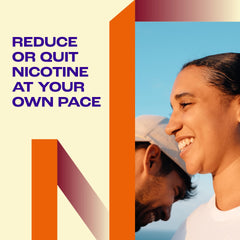 Close-up of double-coated Nicorette gum for enhanced relief