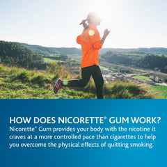 Nicorette Fruit Chill nutrition label highlights calcium and sodium per piece