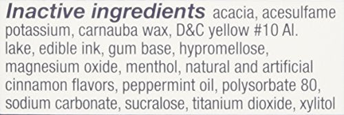 Nicorette Gum Cinnamon Surge 4mg user enjoying bold cinnamon flavor