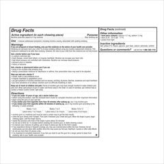 Original formula Nicorette gum on store shelf for quick access