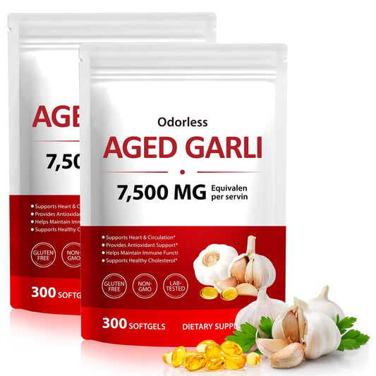 NIFEISHI aged garlic extract bottle-front shows odorless daily wellness support