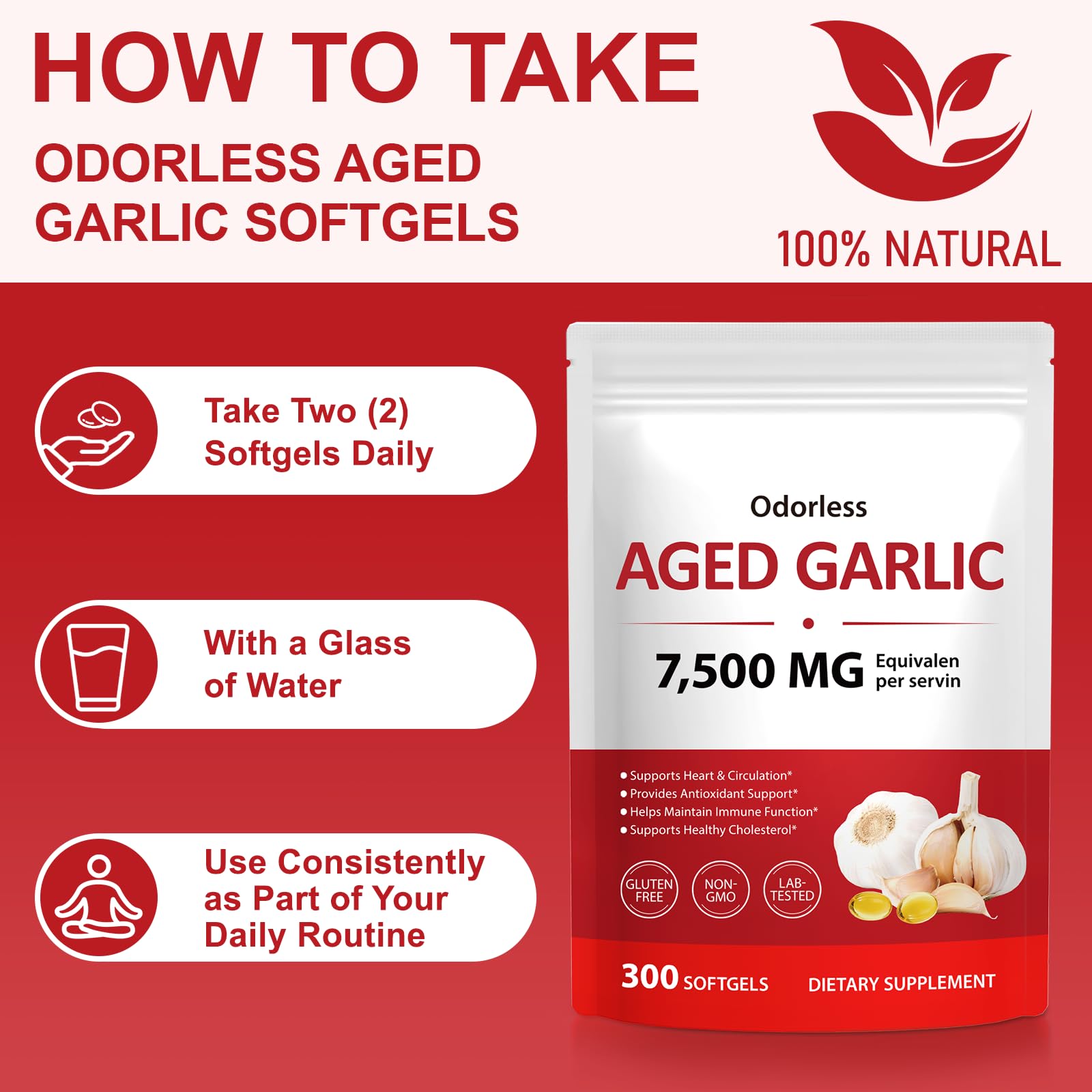 NIFEISHI organic garlic bulbs image shows natural sourcing for quality supplement