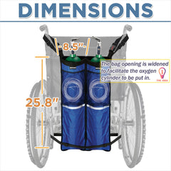 NIHAO oxygen bag in use during a caregiver assisted outing