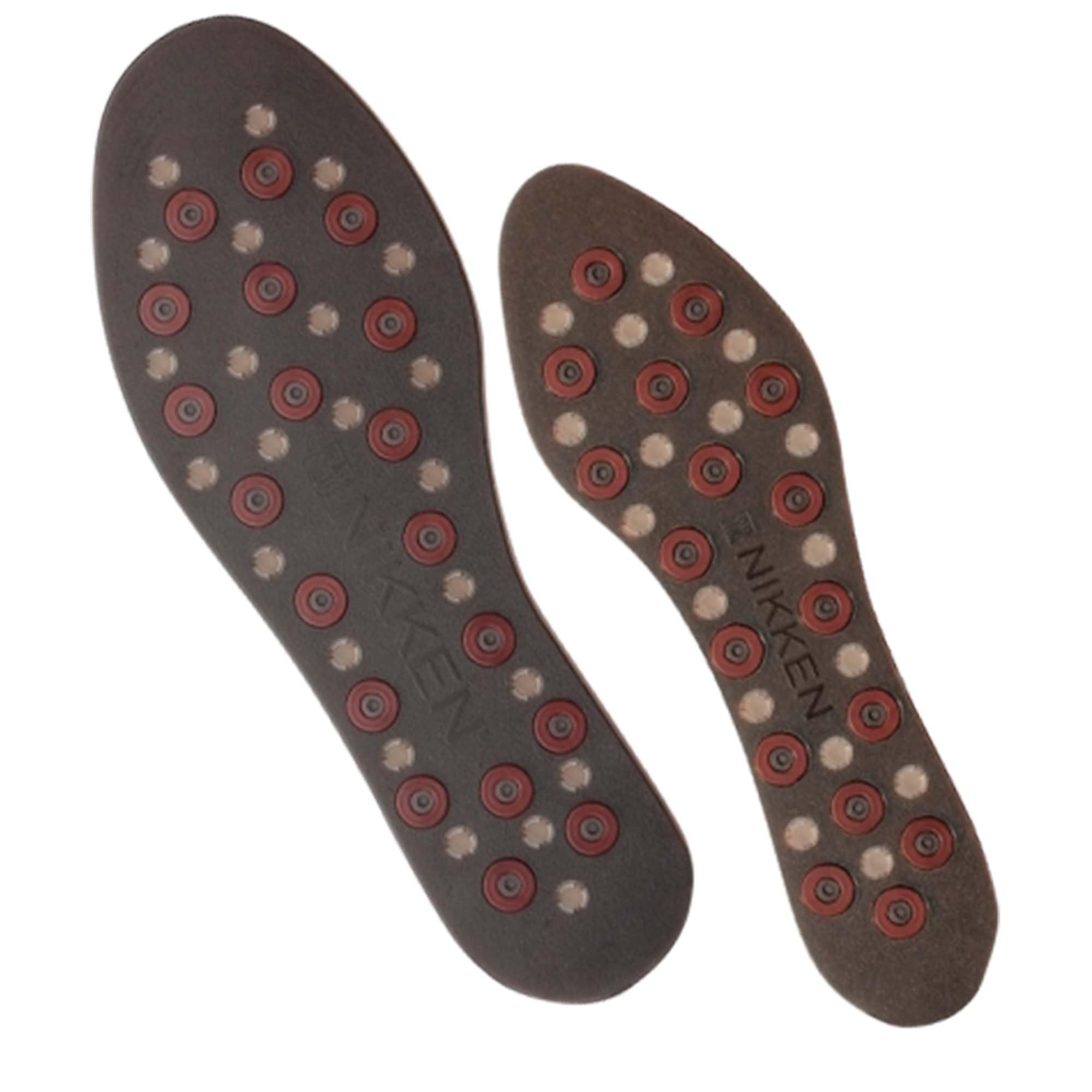 Nikken Kenko mStrides insoles close-up magnets support daily foot comfort and stability.