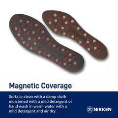 Nikken Kenko mStrides insoles magnetic coverage enhances overall foot support.