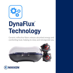 Nikken MagDuo non-invasive stimulation for a calming massage experience.