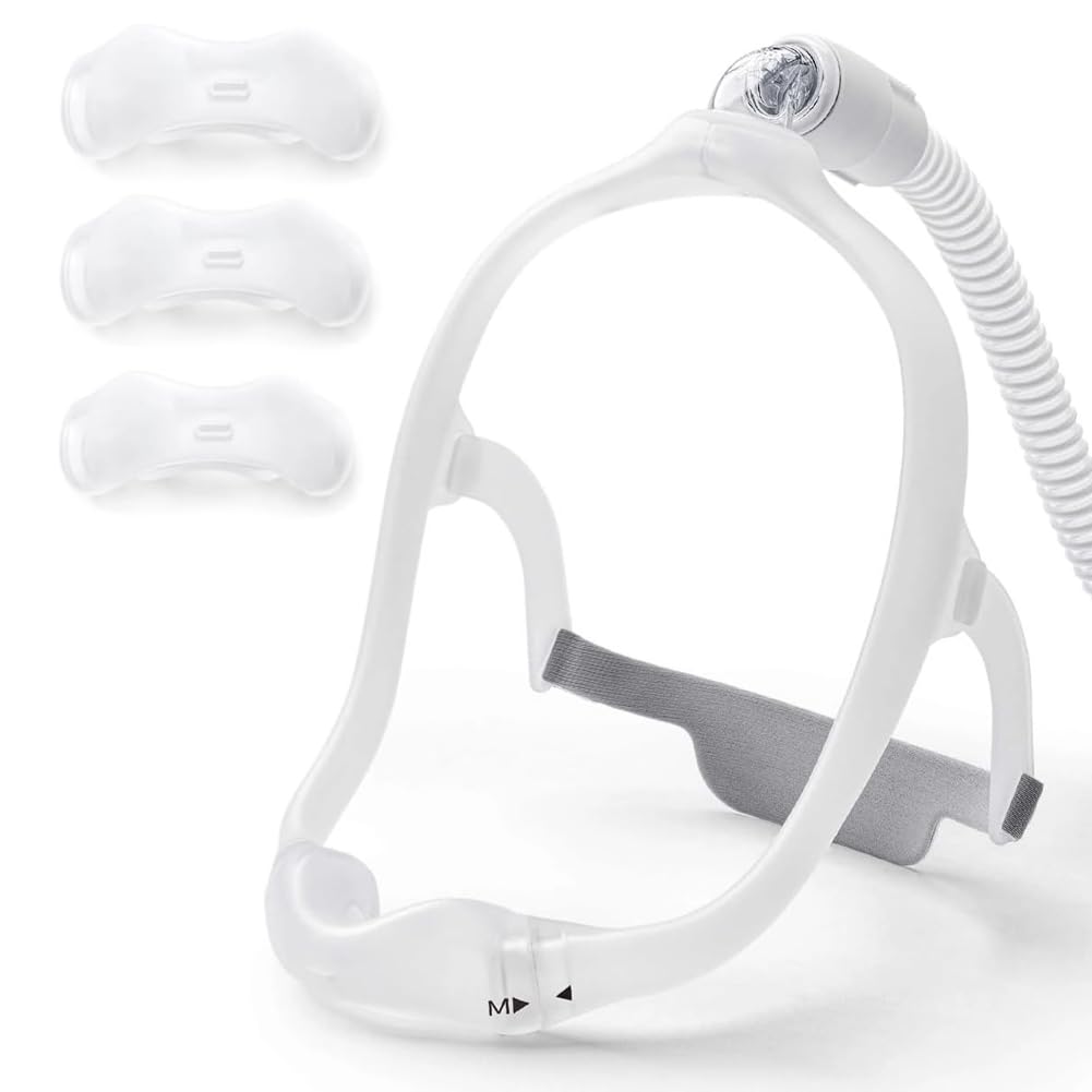 Nimisa nasal frame assembly for DreamWear with soft pillows for comfortable nightly use